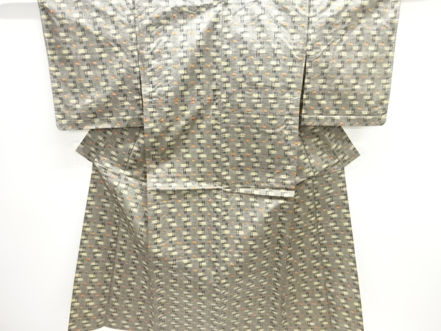 JAPANESE KIMONO / HITOE TSUMUGI / WOVEN KASURI 